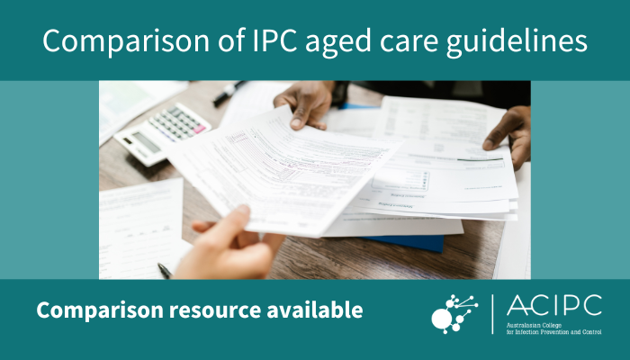 Comparison of IPC aged care guidelines